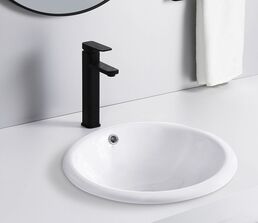 Раковина встраиваемая сверху CeramaLux 50 см 1203 белая