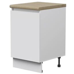 Кухонный шкаф напольный Миус 50x85x60 см ЛДСП цвет белый