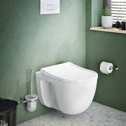 Комплект подвесного унитаза Vitra S40 L-Box 9860B003-7200 с инсталляцией и кнопкой, сиденье микролифт