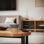 Корзина для хранения 20x20x20 см хлопок серый