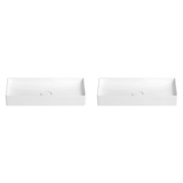 Акционный набор 2 в 1 Wellsee Pure BY Wellsee 150711001, накладные раковины 2 шт, ширина одного умыв