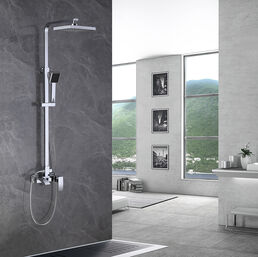 Душевая стойка Abber AF8616 с изливом, хром