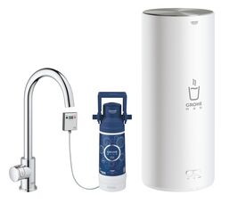 Вентиль для кухни GROHE Red Mono New с функцией кипячения воды (бойлер L-size в комплекте), хром (30080001)