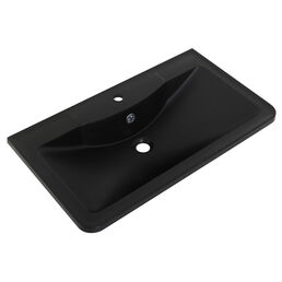 Мебельная раковина BelBagno BB800/455-LV-ART-ALR-NERO 80х45,5 черный матовый
