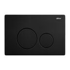 Комплект унитаза с инсталляцией Abber Bequem AC1100MB-AC0105-AC0121MB черный, кнопка черная