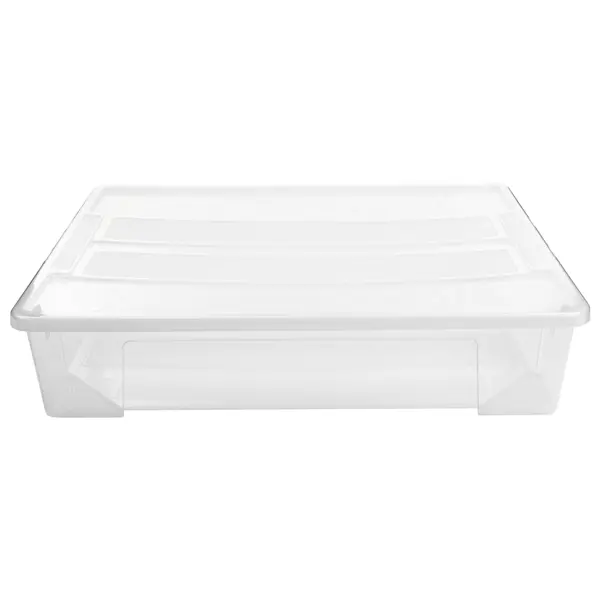 Ящик универсальный Tex-Box 78.5x58.5x17.2 см 61 л с крышкой полипропилен цвет прозрачный