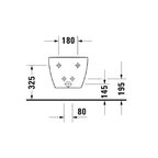 Биде подвесное Duravit Happy D.2 2258151300
