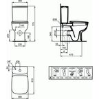 Унитаз напольный Ideal Standard Esedra T282001 с крышкой