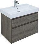 Комплект мебели Aquanet Nova Lite 76 см подвесной (тумба с раковиной и зеркалом)