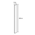 Карниз для кухонного шкафа Аша Delinia ID 200x4 см ЛДСП цвет белый