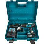 Дрель-шуруповерт аккумуляторная Makita DF333DWYE4, 12 В Li-ion 2x1.5 Ач