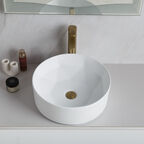 Раковина накладная BelBagno BB1342H300 41 см белая