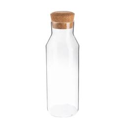 Бутылка с пробкой Delinia 8.9x8.9x27.5 см стекло прозрачный