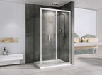 Душевой уголок Abber Sonnenstrand 120x80 AG07120-S80 стекло прозрачное, профиль хром, без поддона