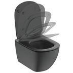 Подвесной унитаз Ideal Standard Tesi T0079V3 без крышки черный матовый