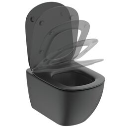 Подвесной унитаз Ideal Standard Tesi T0079V3 без крышки черный матовый
