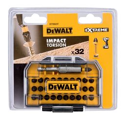 Бита DEWALT PH1,PH2,PH3,PR2 Drywall,PZ1,PZ2,PZ3,SL6,SL8,SL10,T10, 25 мм, шестигранный (HEX), (DT70523T-QZ)