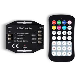 Контроллер Ambrella Illumination GS11351 для светодиодных лент RGB с радио пультом 2.4G 24A 12V 288W/ 24V 576W