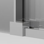 Душевой уголок Ambassador Intense 130x100 110022202IBB-100IBB стекло тонированное, профиль черный, без поддона