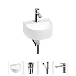 Маленькая раковина в туалет Wellsee WC Area 20212117R в наборе 4 в 1