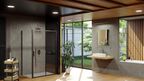 Боковая стенка Ravak Blix Slim 90x195 X9BM70300Z1 стекло прозрачное, профиль черный