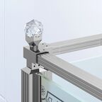Душевой уголок Ambassador Royal 120x80 18015110-L стекло прозрачное, профиль хром, без поддона