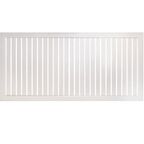 Реечный экран для радиатора 120x60 см ясень белый