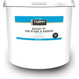 Влагостойкая водно-дисперсионная краска для кухни и ванной TURY W-4 2008486