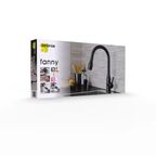 Смеситель кухонный Delinia Fanny высота 20.3 см цвет черный матовый