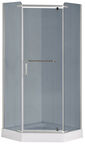 Душевой уголок Loranto 90x90 CS-816S B 90 (GRAY) стекло тонированное, профиль сатин