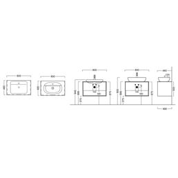 Тумба Kerama Marazzi Plaza Modern подвесная бежевая 80х51 см