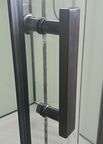 Душевая кабина Ceruttispa 90x90 KORRA90B стекло прозрачное, профиль черный
