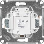 Выключатель встраиваемый Systeme Electric Glossa 1 клавиша с подсветкой цвет дуб