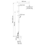 Душевой комплект со смесителем Wasserkraft 25х125х45 см