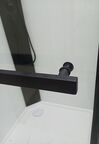 Душевая кабина Ceruttispa 90x90 CHIKA901B без крыши, стекло прозрачное, профиль черный