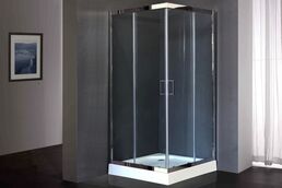 Душевой уголок Royal Bath 100х100 RB100 HPD-T-CH стекло прозрачное, профиль хром, без поддона