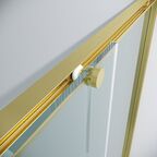 Душевой уголок Grossman Galaxy 100x80 300.K33.01.1080.32.00 без поддона, стекло прозрачное, профиль золото сатин