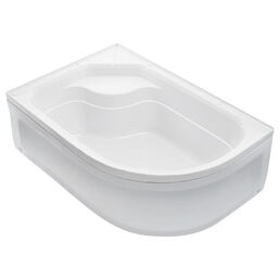 Акриловый душевой поддон Wemor 120x80 L с сиденьем