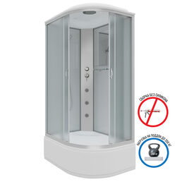 Душевая кабина Niagara Classic 120x80 NG-2310-14LG высокий поддон, стекло матовое, профиль матовый хром, левая