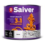 Грунт-эмаль по ржавчине 3 в 1 Saiver гладкая цвет белый 1.8 кг