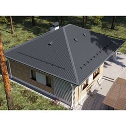 Профнастил С20 0.45 мм 1150x2000 мм RAL 7024 серый
