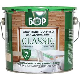 Защитная пропитка для дерева для наружных работ Бор Classic Скандинавский серый 8 кг 4690417098712