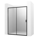 Душевая дверь Ambassador Forsa 130x200 см 17021219AB стекло прозрачное, профиль чёрный