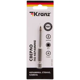 Сверло по стеклу и керамике Kranz 5 мм