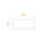 Экран для душевого поддона RGW NB/CL-S (800)