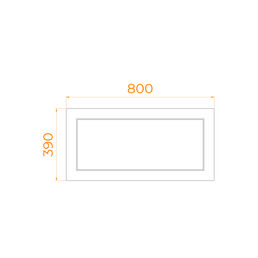 Экран для душевого поддона RGW NB/CL-S (800)