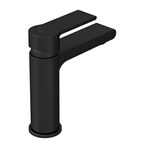 Смеситель для раковины Cersanit Brasko Black черный однорычажный с донным клапаном (63107)