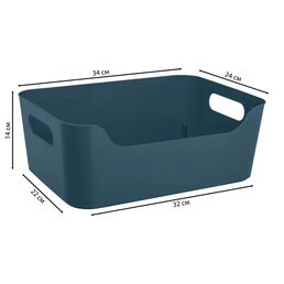 Корзина Scandi 34x14x24 см полипропилен цвет синий