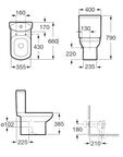 Напольный унитаз Roca Dama Senso  7342517000