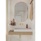 Глазурованный керамогранит Arcadia Ceramica Anty Sky Beige Glossy 60x120 см 1.44 м² глянцевый цвет бежевый